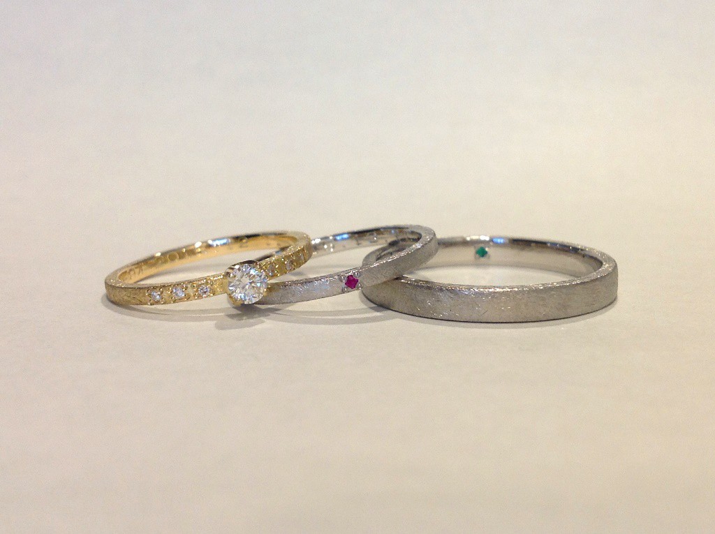 平打(2.5mm・1.5mm・婚約指輪1.5mm)