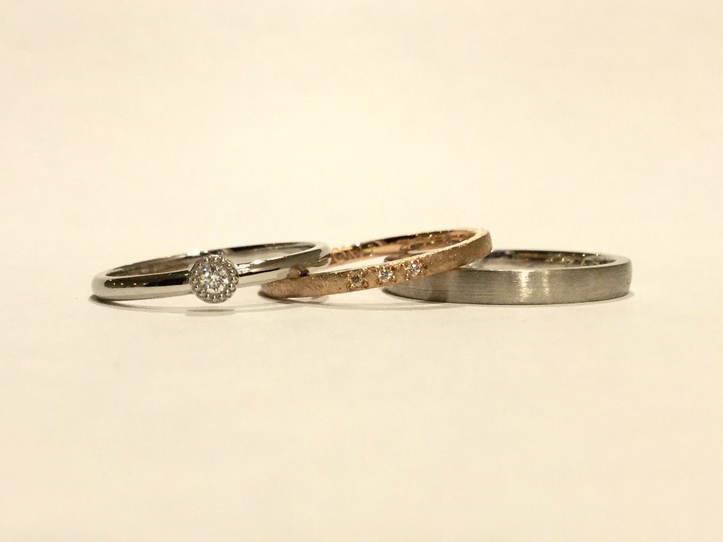 甲丸(1.5mm)・平打(2.5mm・1.5mm)